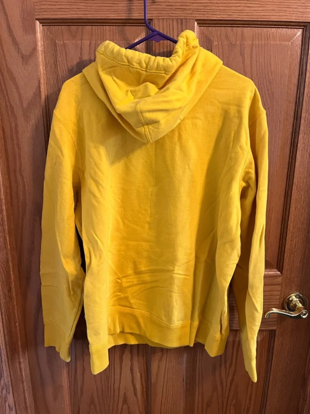 American Eagle Outfitters heavy Duty Yellow Pullover Hoodie Large - Picture 3 of 3